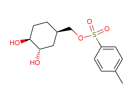 (+/-)-4<i>c</i>-(toluene-4-sulfonyloxymethyl)-cyclohexane-1<i>r</i>,2<i>t</i>-diol