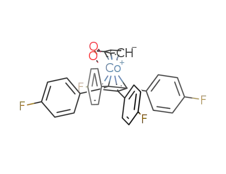 (η4-tetra(para-fluorophenyl)cyclobutadiene)(η5-carbomethoxycyclopentadienyl)cobalt