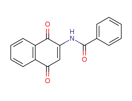 Molecular Structure of 65240-86-0 (2-BENZOYLAMINO-1,4-NAPHTHOQUINONE)