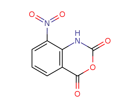 Molecular Structure of 89375-28-0 (2H-3,1-Benzoxazine-2,4(1H)-dione, 8-nitro-)