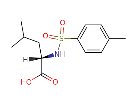 Molecular Structure of 1220-80-0 (N-[(4-methylphenyl)sulfonyl]leucine)