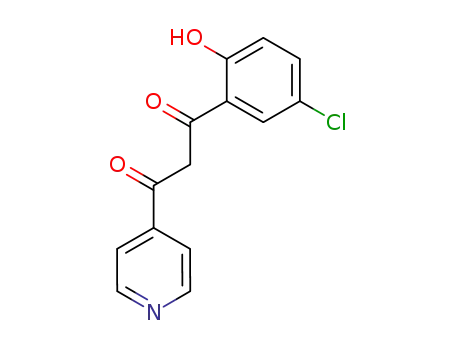 Molecular Structure of 60072-76-6 (1,3-Propanedione, 1-(5-chloro-2-hydroxyphenyl)-3-(4-pyridinyl)-)