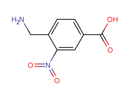 Molecular Structure of 2372-51-2 (4-Aminomethyl-3-nitrobenzoic acid)