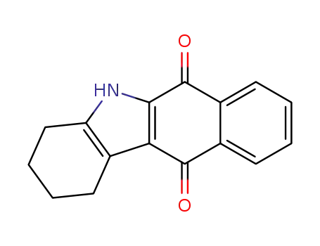 Molecular Structure of 136480-17-6 (2,3,4,5-tetrahydro-1H-benzo<b>carbazole-6,11-dione)