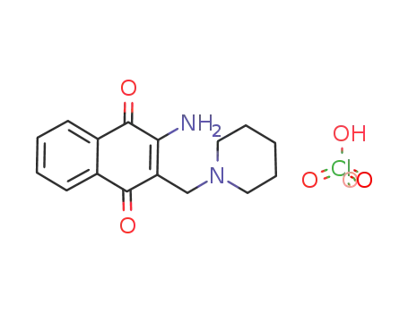 Molecular Structure of 134045-13-9 (1-<(2-Amino-1,4-dihydro-1,4-dioxo-naphth-3-yl)-methyl>-piperidiniumperchlorat)