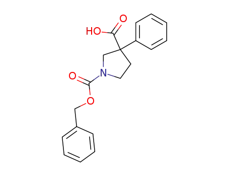 1,3-Pyrrolidinedicarboxylic acid, 3-phenyl-, 1-(phenylmethyl) ester