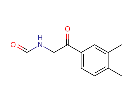 Molecular Structure of 129972-99-2 (N-[2-(3,4-Dimethyl-phenyl)-2-oxo-ethyl]-formamide)