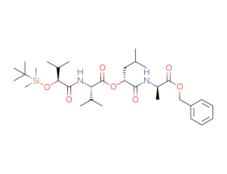 L-OTBDMS-valine-L-valine-D-O-leucine-D-alanine benzyl ester