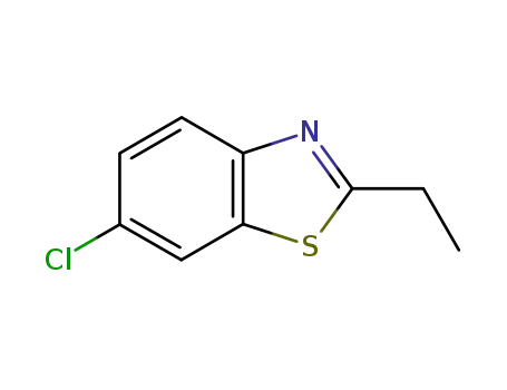 Molecular Structure of 17142-83-5 (Benzothiazole, 6-chloro-2-ethyl- (8CI,9CI))