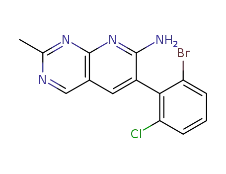 6-(2-bromo-6-chlorophenyl)-2-methylpyrido[2,3-d]-pyrimidin-7-amine