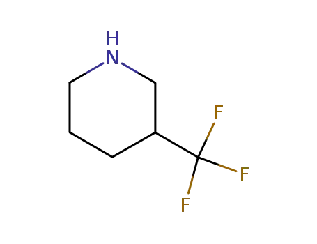 Molecular Structure of 749208-62-6 (Piperidine, 3-(trifluoromethyl)-, (3S)- (9CI))