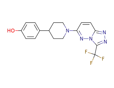 4-(1-(3-(trifluoromethyl)-[1,2,4]triazolo[4,3-b]pyridazin-6-yl)piperidin-4-yl)phenol