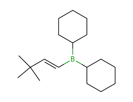 Molecular Structure of 136035-57-9 (Borane, dicyclohexyl[(1E)-3,3-dimethyl-1-butenyl]-)