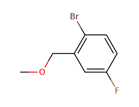 Molecular Structure of 842167-67-3 (1-BROMO-4-FLUORO-2-(METHOXYMETHYL) BENZENE)