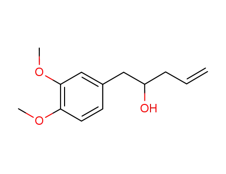 Molecular Structure of 1250342-36-9 (1-(3,4-dimethoxyphenyl)pent-4-en-2-ol)