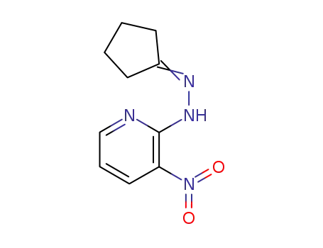 Molecular Structure of 132454-31-0 (N-(3-Nitro-2-pyridyl) N'-cyclopentylidene hydrazine)