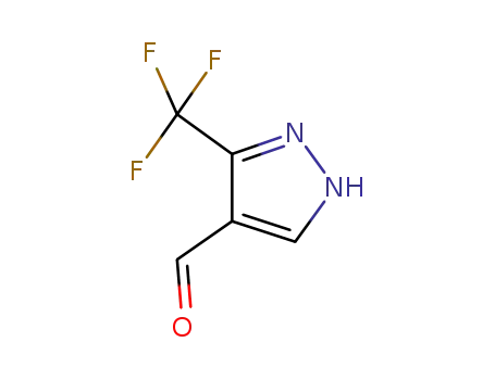 Molecular Structure of 1001020-14-9 (1H-Pyrazole-4-carboxaldehyde, 3-(trifluoromethyl)-)