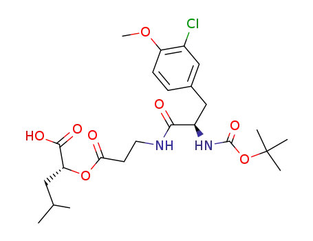 (2R)-2-[3-[(2R)-2-tert-butoxycarbonylamino-3-(3-chloro-4-methoxyphenyl)propionylamino]propionyloxy]-4-methylpentanoic acid