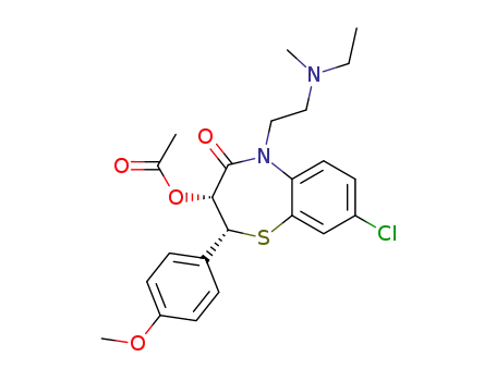 Acetic acid (2R,3R)-8-chloro-5-[2-(ethyl-methyl-amino)-ethyl]-2-(4-methoxy-phenyl)-4-oxo-2,3,4,5-tetrahydro-benzo[b][1,4]thiazepin-3-yl ester