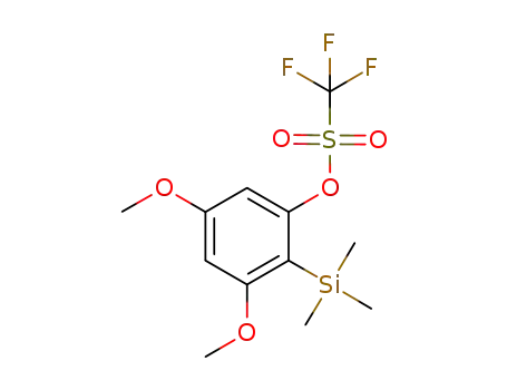Molecular Structure of 1203549-54-5 (3,5-dimethoxy-2-(trimethylsilyl)phenyl trifluoromethanesulfonate)