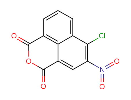 Molecular Structure of 52871-22-4 (3-nitro-4-chloro-1,8-naphthalene dicarboxylic acid anhydride)