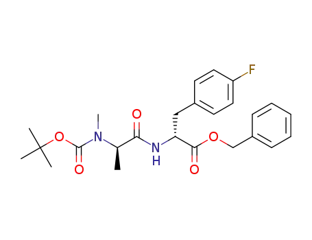 D-Phenylalanine,
N-[(1,1-dimethylethoxy)carbonyl]-N-methyl-D-alanyl-4-fluoro-,
phenylmethyl ester