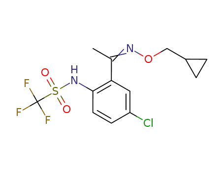 Methanesulfonamide,
N-[4-chloro-2-[1-[(cyclopropylmethoxy)imino]ethyl]phenyl]-1,1,1-trifluoro-