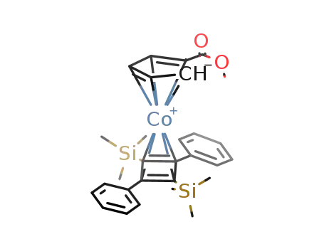 Molecular Structure of 940942-02-9 ([[trans-η4-Ph2(Me3Si)2C4]Co[η5-MeOC(O)C5H4]])