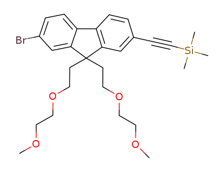 2-bromo-7-trimethylsilylacetylenyl-9,9-bis[2-(2-methoxyethoxy)ethyl]fluorene