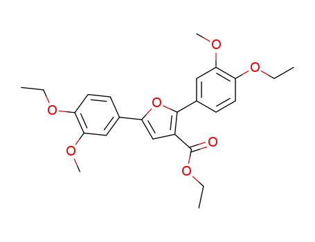 2,5-bis-(4-ethoxy-3-methoxy-phenyl)-furan-3-carboxylic acid ethyl ester