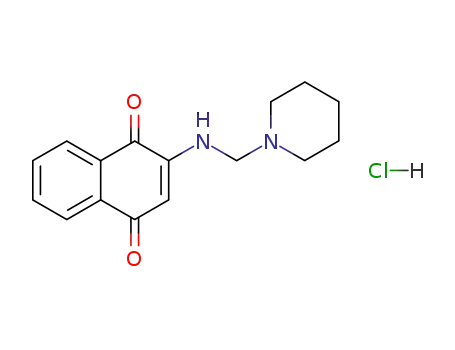 1-<N-(1,4-Dihydro-1,4-dioxo-naphth-2-yl)-aminomethyl>-piperidiniumchlorid