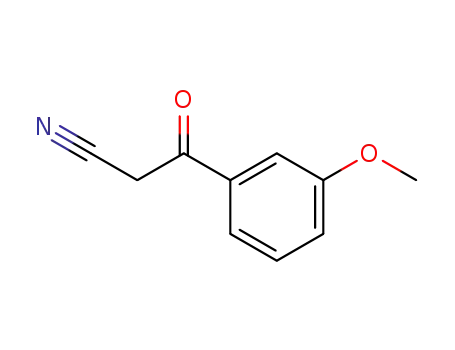 Molecular Structure of 21667-60-7 (3-Methoxybenzoylacetonitrile)