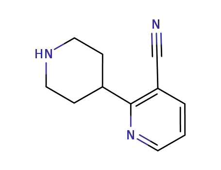 Molecular Structure of 630116-81-3 (2-(Piperidin-4-yl)nicotinonitrile)