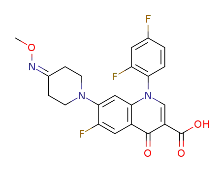 7-<4-(methoxyimino)piperidinyl>-6-fluoro-1-(2,4-difluorophenyl)-1,4-dihydro-4-oxoquinoline-3-carboxylic acid