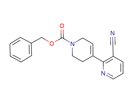 Molecular Structure of 630116-80-2 (3-cyano-3',6'-dihydro-2'H-[2,4']bipyridinyl-1'-
carboxylic acid benzyl ester)