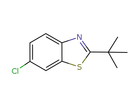 Molecular Structure of 924708-78-1 (6-CHLORO-2-(1,1-DIMETHYLETHYL)BENZOTHIAZOLE)