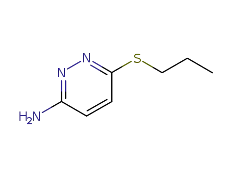 Molecular Structure of 113121-36-1 (3-Amino-6-(propylthio)pyridazine)