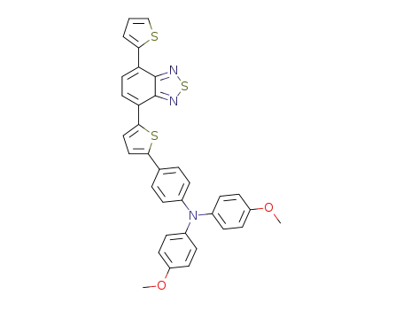 4-methoxy-N-(4-methoxyphenyl)-N-(4-(5-(7-(thiophen-2-yl)benzo[c][1,2,5]thiadiazol-4-yl)thiophen-2-yl)phenyl)aniline