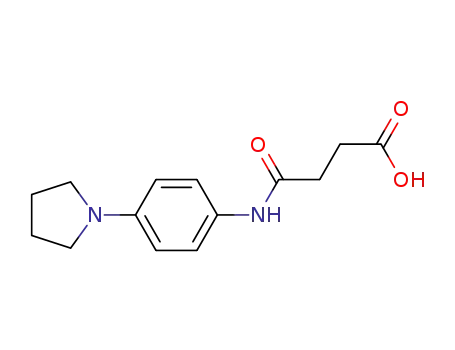 Molecular Structure of 510723-50-9 (N-(4-PYRROLIDIN-1-YL-PHENYL)-SUCCINAMIC ACID)