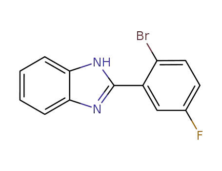 Molecular Structure of 1097793-35-5 (2-(2-bromo-5-fluorophenyl)-1H-benzo[d]imidazole)