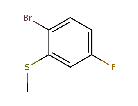 Molecular Structure of 147460-43-3 (2-Bromo-5-fluorothioanisole)