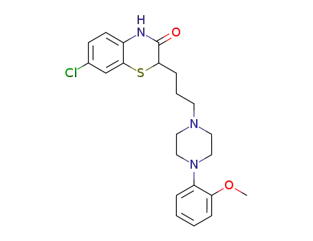 2H-1,4-Benzothiazin-3(4H)-one,
7-chloro-2-[3-[4-(2-methoxyphenyl)-1-piperazinyl]propyl]-