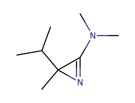 Molecular Structure of 107267-45-8 (3-(Dimethylamino)-2-methyl-2-(1-methylethyl)-2H-azirin)