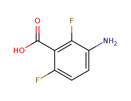 Molecular Structure of 83141-11-1 (3-AMINO-2,6-DIFLUOROBENZOIC ACID)