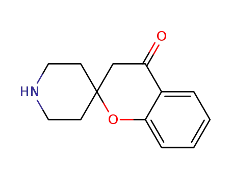 Molecular Structure of 136081-84-0 (SPIRO[CHROMENE-2,4'-PIPERIDIN]-4(3H)-ONE)