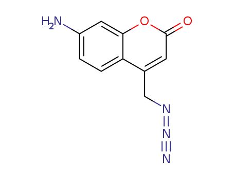Molecular Structure of 1186293-68-4 (7-amino-4-(azidomethyl)-2H-chromen-2-one)
