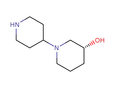 Molecular Structure of 1335117-25-3 ((3R)-1,4'-bipiperidin-3-ol)