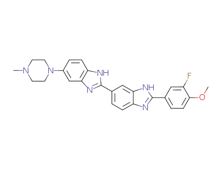 3-fluoro-4-methoxy-1-(5'-(5''-(4'''-methylpiperazin-1'''-yl)benzimidazol-2''-yl)benzimidazol-2'-yl)benzene