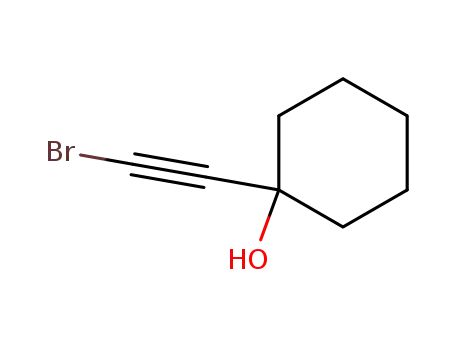 Molecular Structure of 13957-27-2 (1-(bromoethynyl)cyclohexanol)