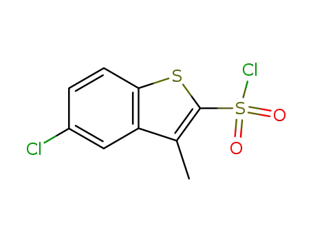 Molecular Structure of 166964-33-6 (5-CHLORO-3-METHYLBENZO[B]THIOPHENE-2-SULFONYL CHLORIDE)